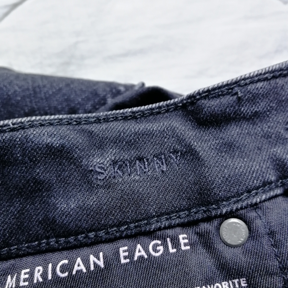 AMERICAN EAGLE Mens Distress Skinny Flex 26x28 - Picture 8 of 11